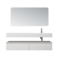 doporro Badmöbel-Set Waschtisch mit Unterschrank 150cm günstig online kaufen