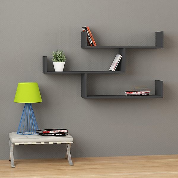 Decortie Bücherregal Tibet, Wandregal Modernes Bücherregal, günstig online kaufen