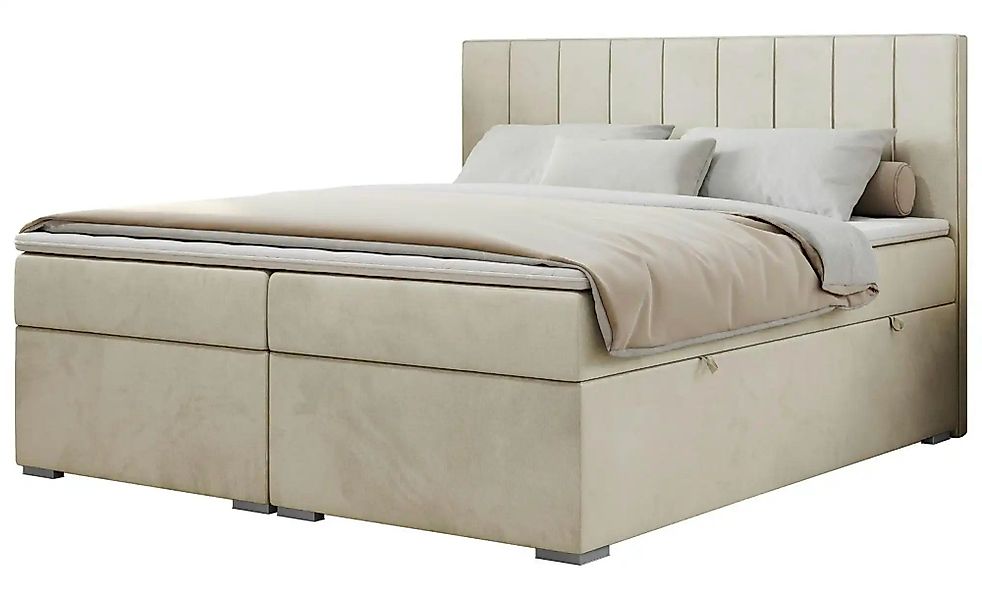 Boxbett mit Bettkasten Ally ¦ beige ¦ Maße (cm): B: 140 H: 118 Betten > Kom günstig online kaufen