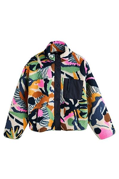 Next Fleecejacke Geknöpfte Borgjacke mit Grafik, Kurzgröße (1-St) günstig online kaufen