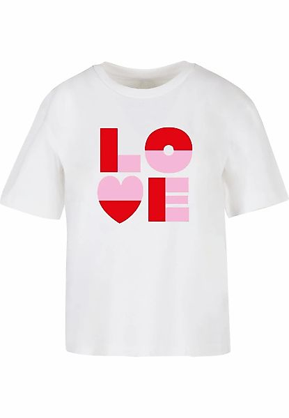 Miss Tee T-Shirt "Miss Tee Love Heart Letters Tee" 1 Stk. günstig online kaufen