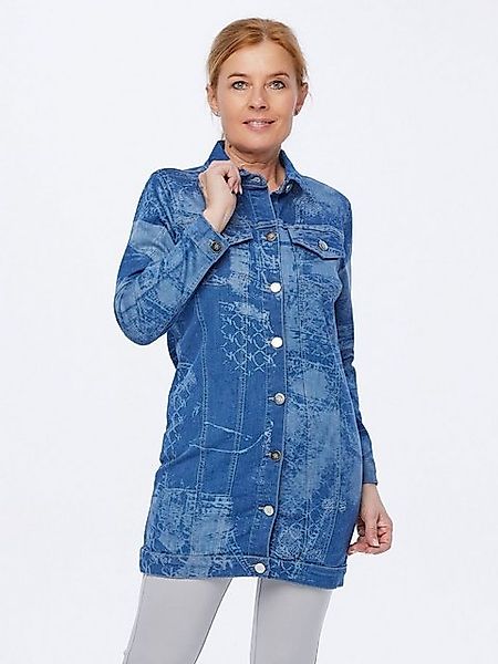 Sarah Kern Jeansjacke mit verwaschenen Details günstig online kaufen