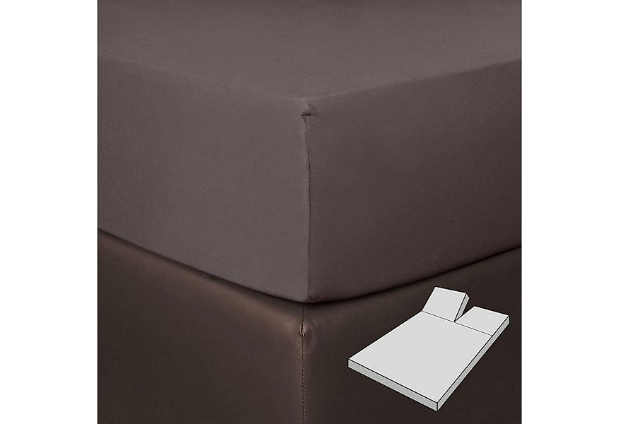 BETTWARENSHOP Spannbettlaken Multi-Stretch Split, Jersey, Gummizug: Rundumg günstig online kaufen