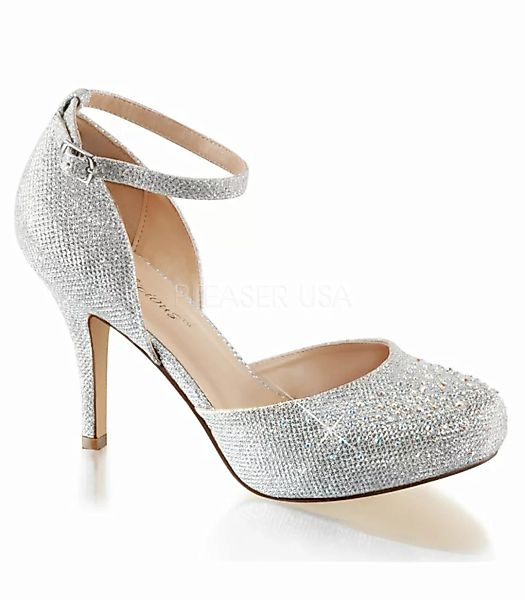 D'Orsay Pumps COVET-03 - Silber Glitter (Schuhgröße: EUR 37) günstig online kaufen