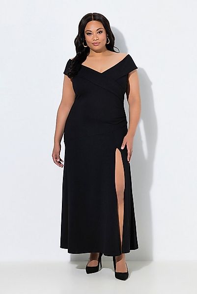 Ulla Popken Jerseykleid Maxi-Carmenkleid günstig online kaufen