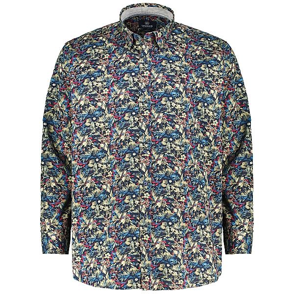 Lerros Freizeithemd mit Elasthan Farbe blau Größe: 4XL günstig online kaufen