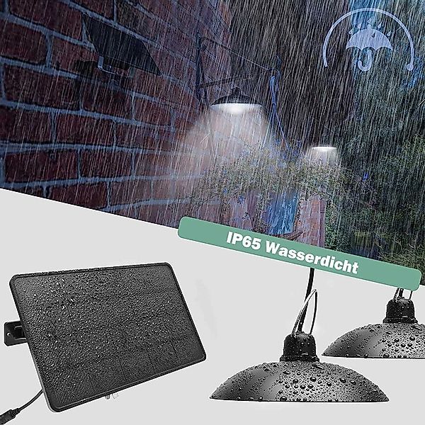 Rosnek LED Solarleuchte 1/2/3/4 Kopf, Solar-Pendelleuchten, günstig online kaufen