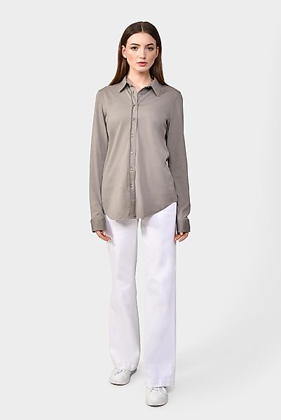 Hemdbluse aus Jersey günstig online kaufen