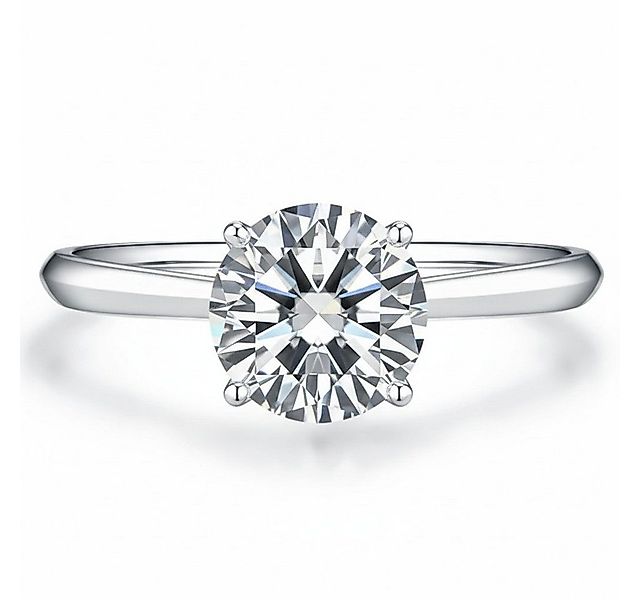 Sternvoll Diamantring Verlobungsring Diamantring Goldring, Klassisches Desi günstig online kaufen