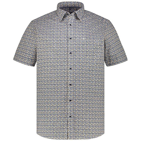 CASA MODA Freizeithemd mit Allover-Print Farbe gelb Größe: 7XL günstig online kaufen