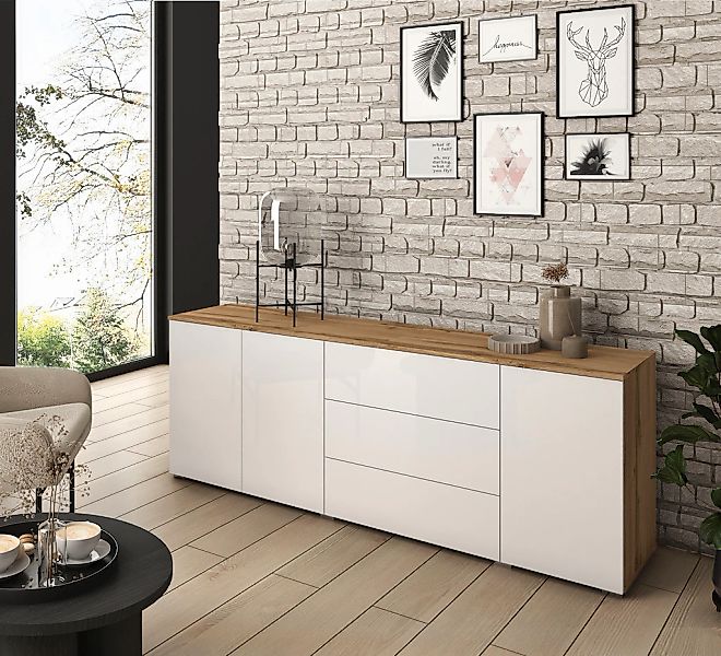 INOSIGN Sideboard "PARIS" 1 Stk. tlg. Moderne 190cm breite grifflose Kommod günstig online kaufen
