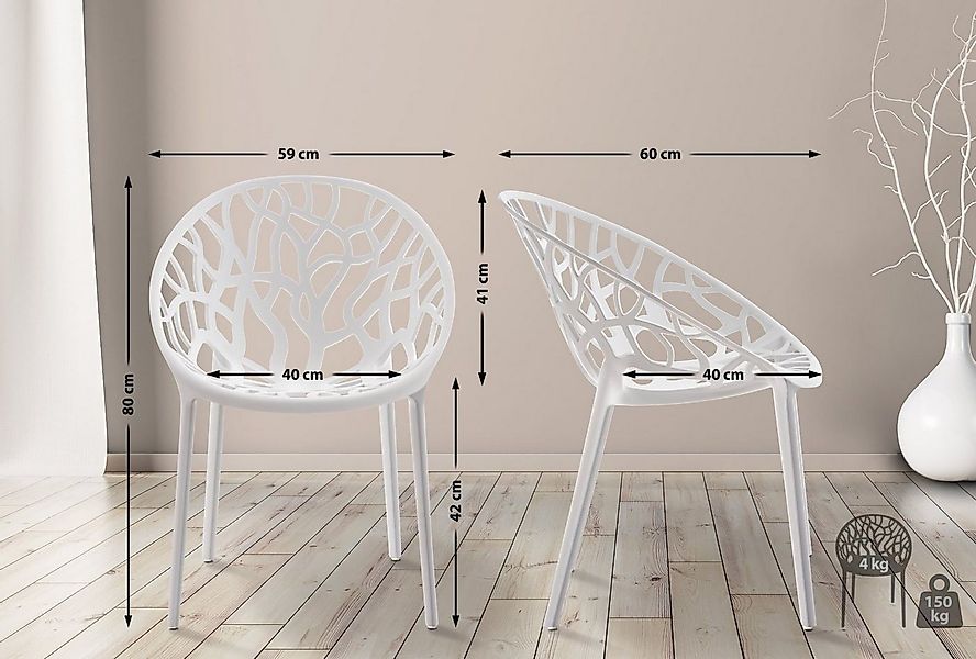 CLP Gartenstuhl Hope (1er, 1 St), Outdoor, Kunststoff, stapelbar und wetter günstig online kaufen