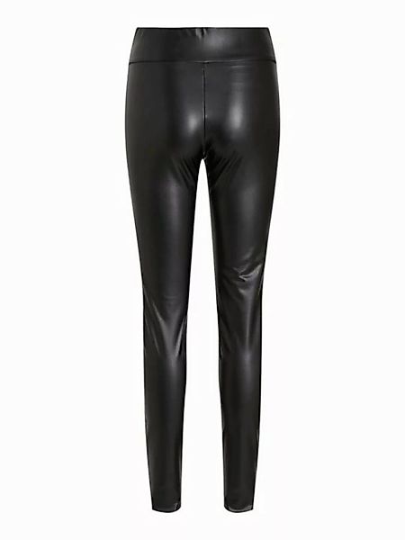 Vila Lederimitathose PU Kunstleder Leggings High Waist Stretch Hose Beschic günstig online kaufen