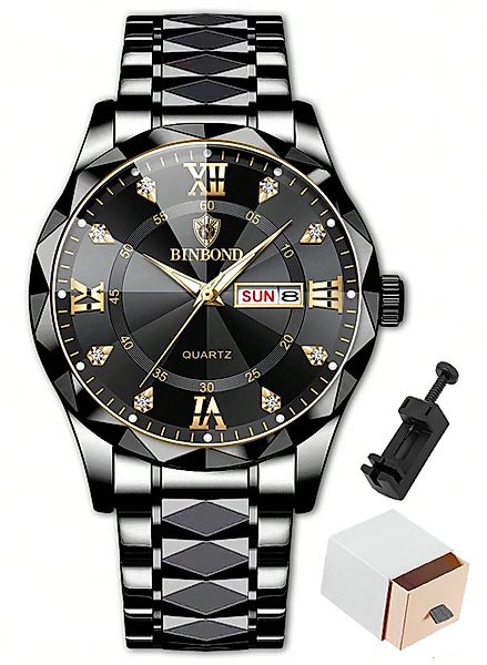 Forrlite Quarzuhr Quarzuhr, Multifunktionsuhr Armbanduhr, Chronograph günstig online kaufen