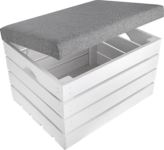 Creative Deco Sitzhocker Sitzbank gepolstert mit günstig online kaufen