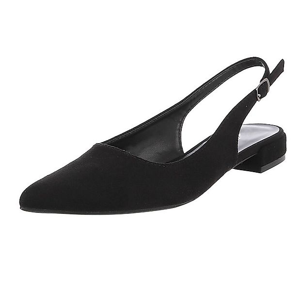 Ital-Design Eleganter Slingback Schuh mit verstellbarem Riemen Schnürpumps günstig online kaufen