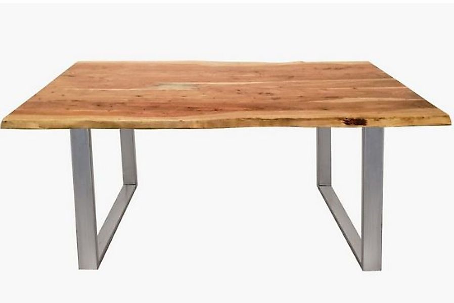 SAM® Baumkantentisch Quarto, Akazienholz, Baumkante, Metallgestell günstig online kaufen