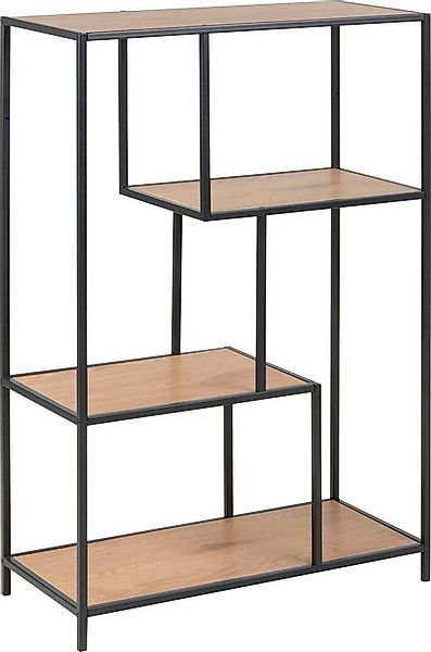ACTONA GROUP Bücherregal, Metallgestell, 3 Einlegeböden und asymmetrischen günstig online kaufen