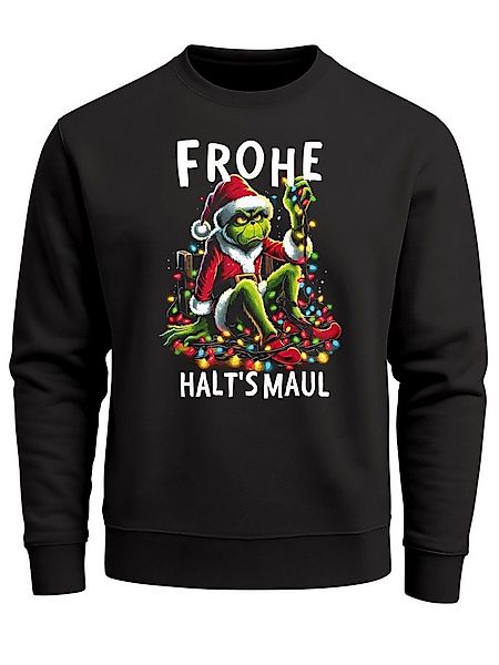 MoonWorks Sweatshirt Sweatshirt Herren Weihnachtspullover Lustig Frohe Weih günstig online kaufen