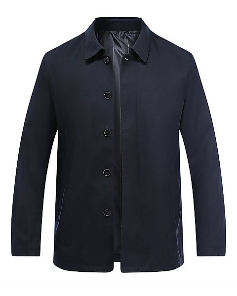 Allthemen Bomberjacke mit Reverskragen winddichte Blouson mit Knöpfen günstig online kaufen