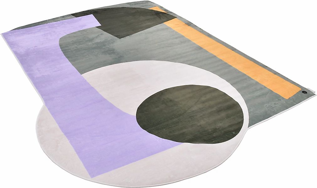 TOM TAILOR HOME Teppich »Shapes - EIGHT«, Motivform, 5 mm Höhe, Kurzflor, b günstig online kaufen