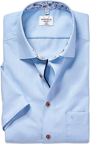 MARVELIS Kurzarmhemd mit New-Kentkragen, bügelfrei, modern fit günstig online kaufen