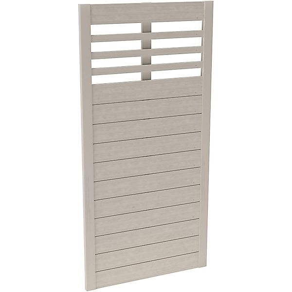 Sichtschutzzaun-Element Soho Cream,ackiert 180 cm x 90 cm günstig online kaufen