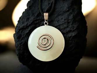 Steinfixx® Lange Kette echter Edelsteindonut 30 günstig online kaufen