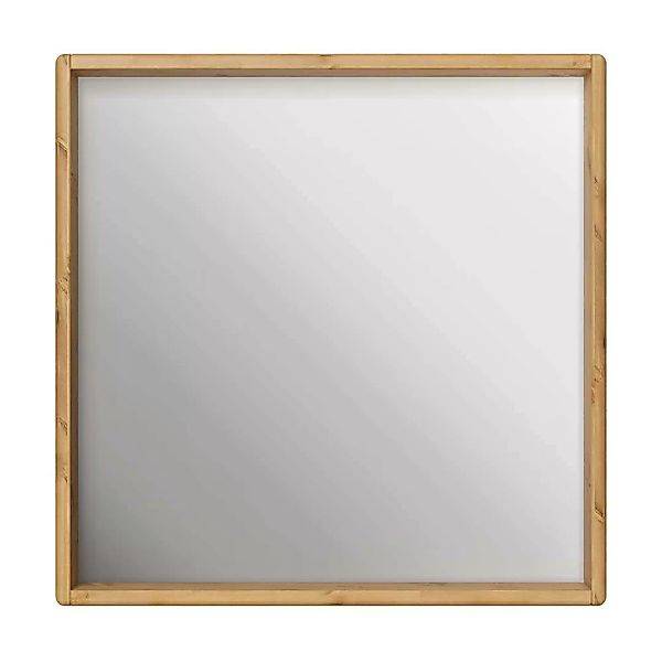 Wandspiegel in quadratischer Form Kiefernholzrahmen günstig online kaufen