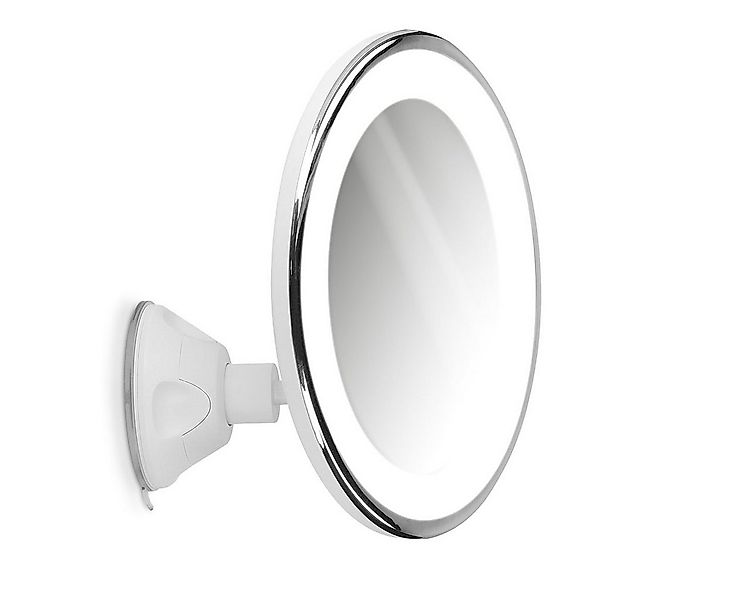 Navaris Kosmetikspiegel Vergrößerungsspiegel mit LED Beleuchtung Saugnapf - günstig online kaufen