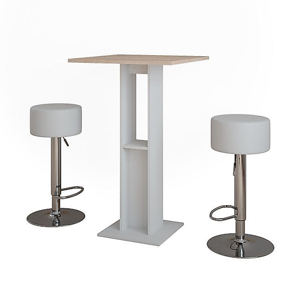 Vicco Bartisch Repose, Weiß/Sonoma/Weiß, 65 x günstig online kaufen