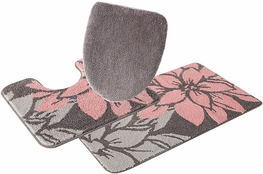 Badematte »Susan«, fußbodenheizungsgeeignet-strapazierfähig, Blumen-Muster, günstig online kaufen