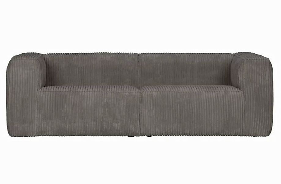 WOOOD Sofa 3,5 Sitzer Bean mit Cordbezug, Grau günstig online kaufen