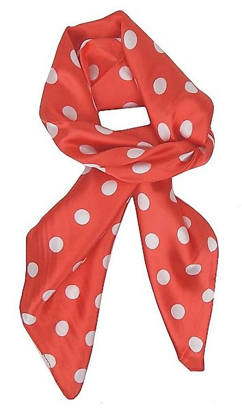 Ella Jonte Halstuch, kleines Tuch Rockabilly rot weiß Punkte 40% Seide Retr günstig online kaufen