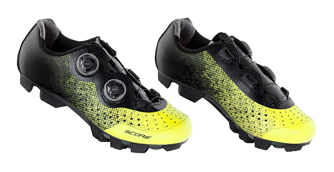FORCE MTB Schuhe SCORE gelb-schwarz gesprenkelt günstig online kaufen