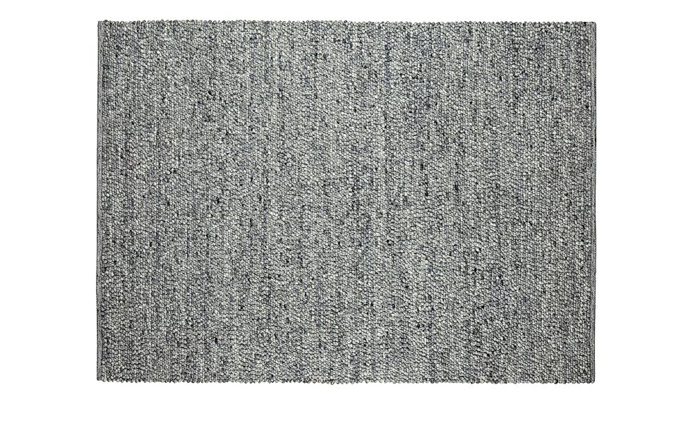 Handgewebter Naturteppich - grau - Jute, Wolle - 170 cm - Sconto günstig online kaufen