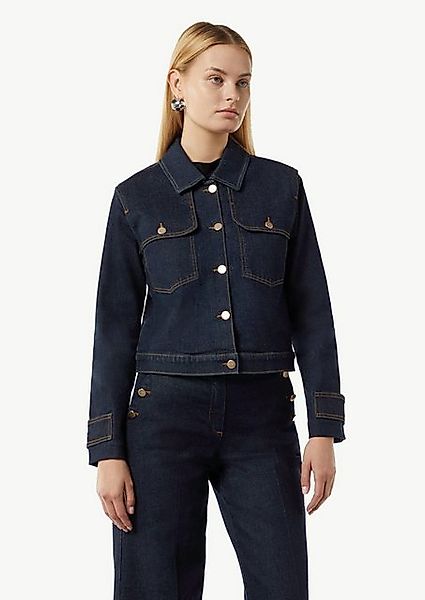 Comma Jeansjacke Raw-Denim (1, 1-St) Boxy, goldene Knöpfe günstig online kaufen