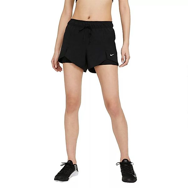 Nike Flex Essential 2 In 1 Kurze Hosen L Black / Black / White günstig online kaufen