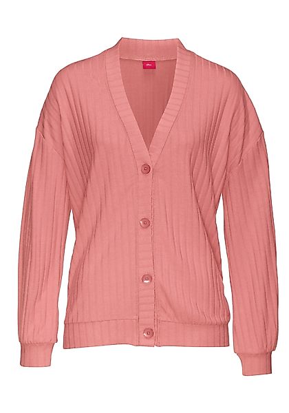 s.Oliver Cardigan mit breiter Knopfleiste, Loungewear günstig online kaufen