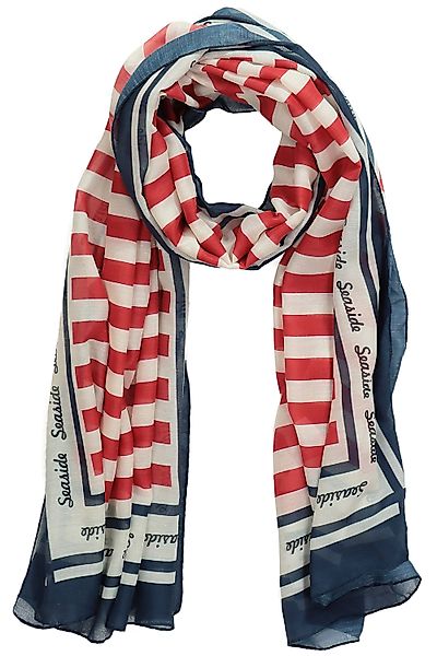 Ulla Popken Halstuch Schal maritime Optik günstig online kaufen