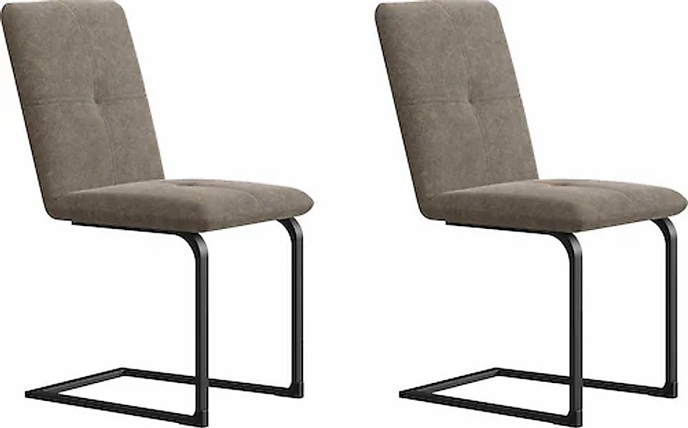 Home affaire Freischwinger »Vita« (Set) 2 Stk. Microfaser mit verschiedenen günstig online kaufen
