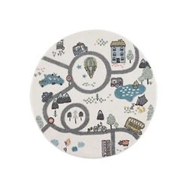payé Teppich Anime 9376 Kinderzimmer Rund 120x120 cm Cream günstig online kaufen