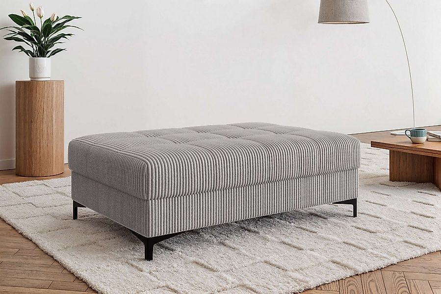 OTTO home Polsterhocker LEEVKE Sitzhocker passend zum Sofa, Breite 115 cm, günstig online kaufen