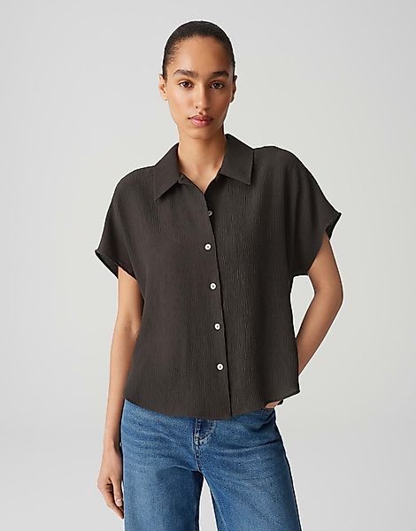 OPUS Kurzarmbluse FASINGA mit Crinkle Struktur günstig online kaufen