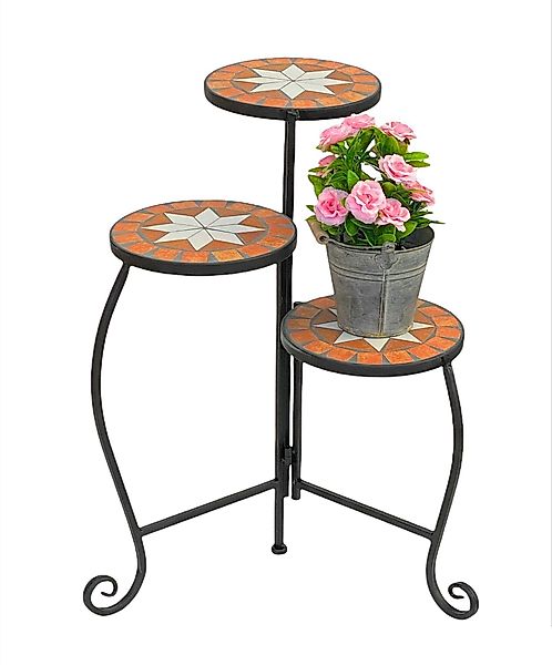 DanDiBo Blumenhocker Blumentreppe Mosaik Rund 55 günstig online kaufen