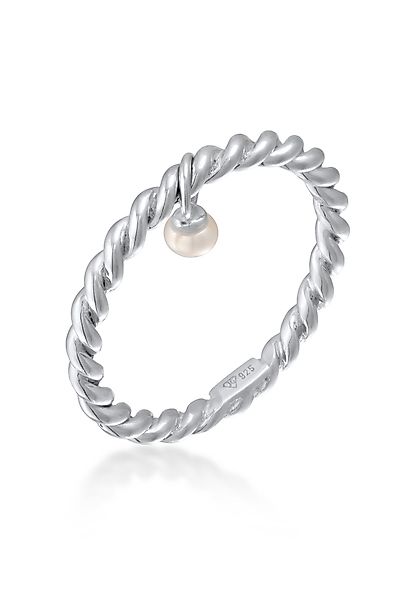 Elli Perlenring Bandring Stapelring Kordel Twist günstig online kaufen