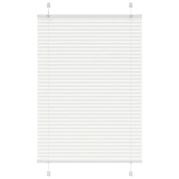 vidaXL Plissee Weiß 85x100 cm Stoffbreite 84,4 cm Polyester 4015480 günstig online kaufen