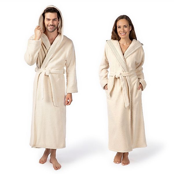 Möve Unisex-Bademantel Chenillebiesen, ideal für Sauna günstig online kaufen