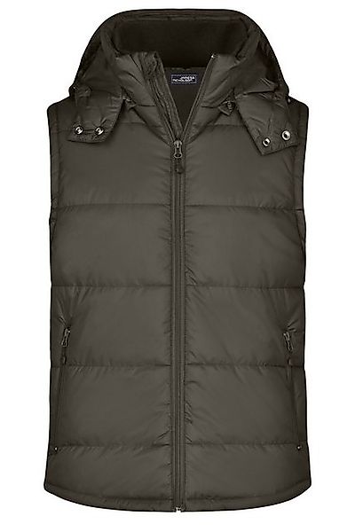 James & Nicholson Steppweste Modische Herren Steppweste mit abnehmbarer Kap günstig online kaufen