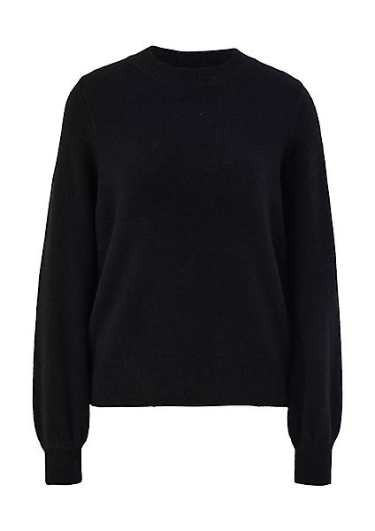 s.Oliver Rundhalspullover Basic (1-tlg) Woll-Mix, Rundhals-Ausschnitt, günstig online kaufen